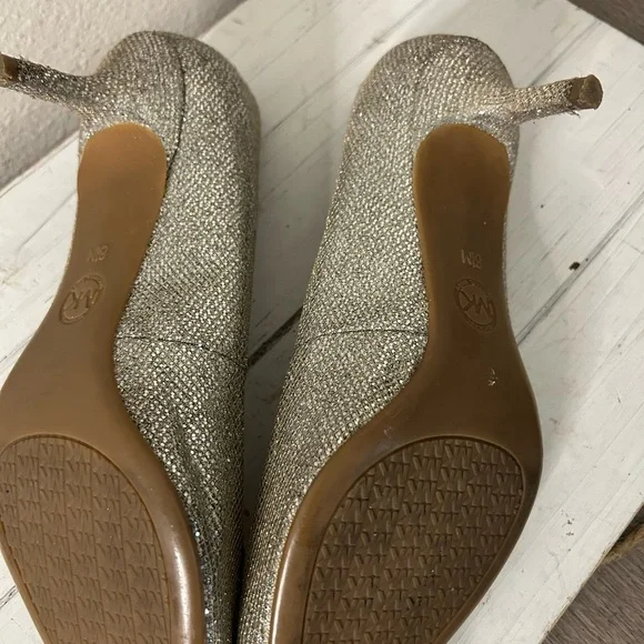 Michael Kors Glittering Silver Heels - Picture 7 of 7